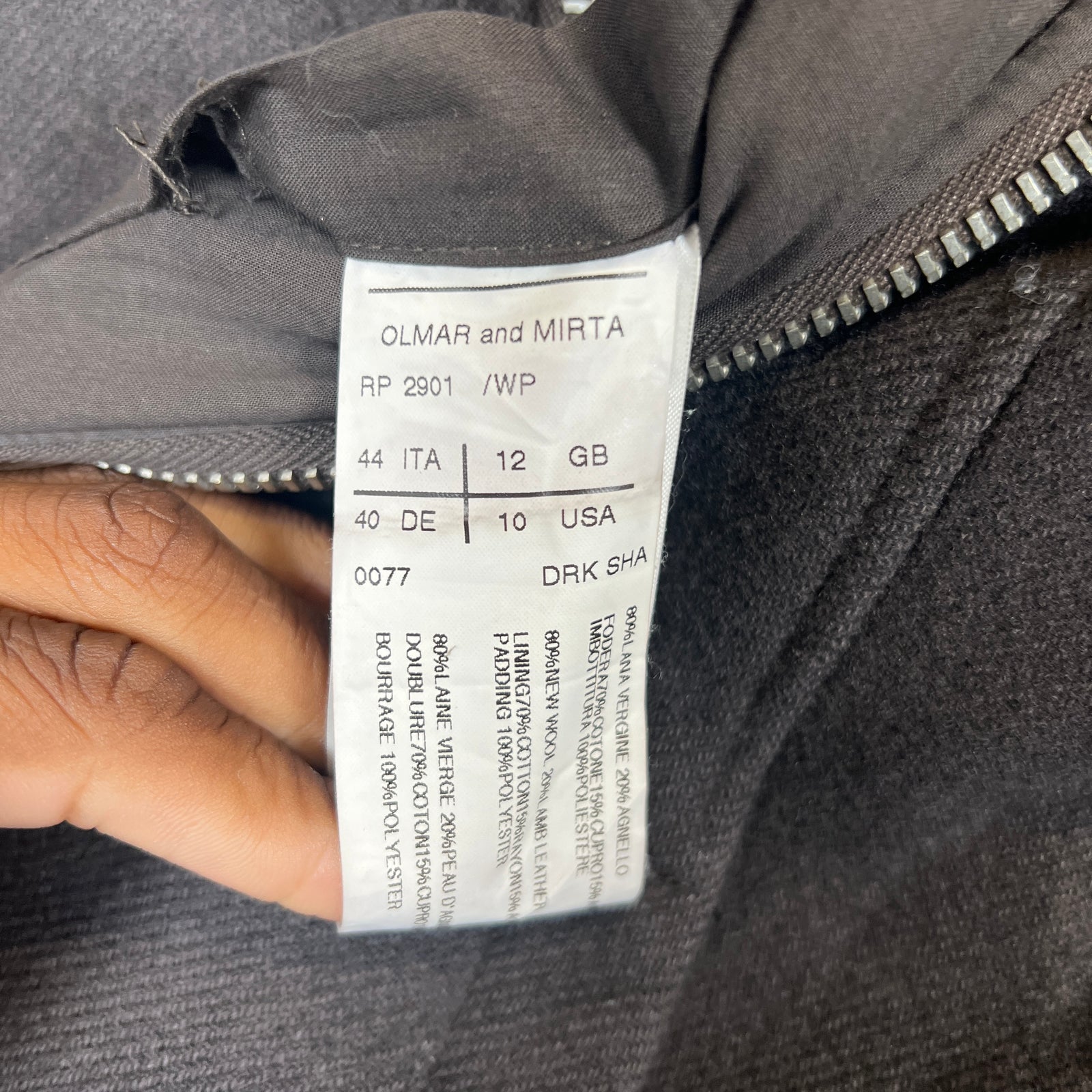 Rick Owens FW08 Stag Wool Long Parka