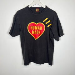 Human Made Black Heart Logo Tee Size M