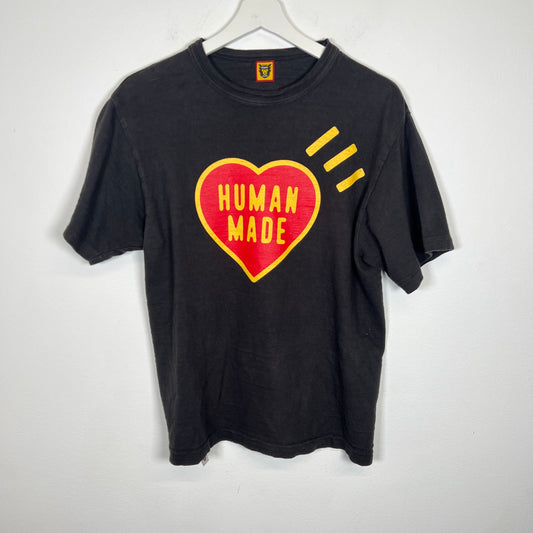 Human Made Black Heart Logo Tee Size M
