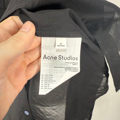 Acne Studios Sheer Black Button Up Size 50