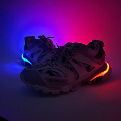 Balencaiga White/Grey LED Track Sneaker Size 42