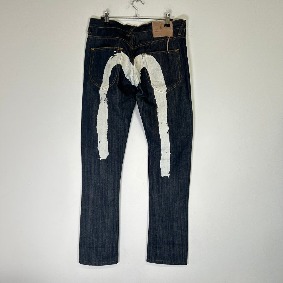 Evisu Indigo Genes Seagull Denim Jeans