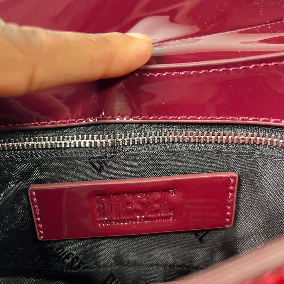 Diesel Pony Hair Calf-Leather Play Clutch Bag