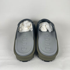 Gucci Dark Grey Interlocking G Slide Size 13
