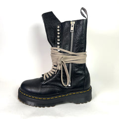 Rick Owens x Dr Martens 1918 Leather Platform Boots