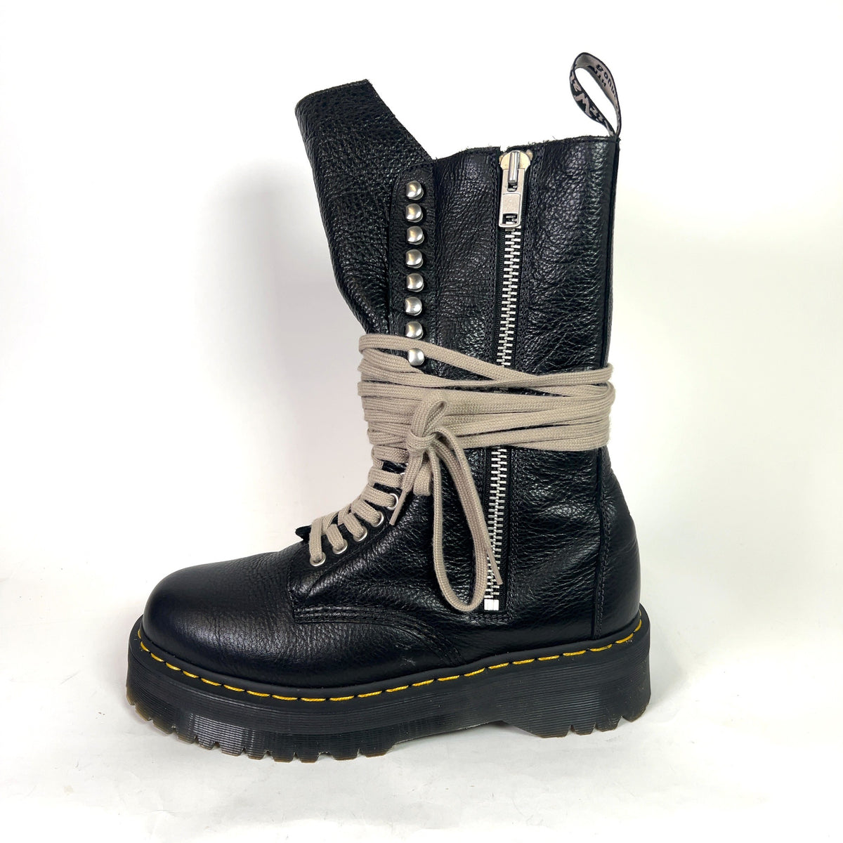Rick Owens x Dr Martens 1918 Leather Platform Boots