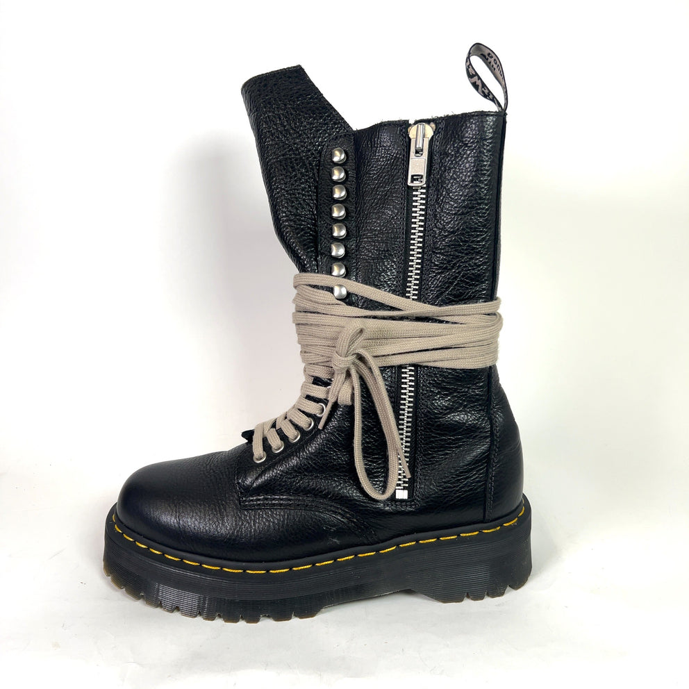 Rick Owens x Dr Martens 1918 Leather Platform Boots