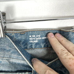 Celine Blue Kurt Destroyed Light-Wash Denim Jeans