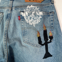 Denim Tears x Virgil Abloh 'Message in a Tear' Levis 501 Jeans