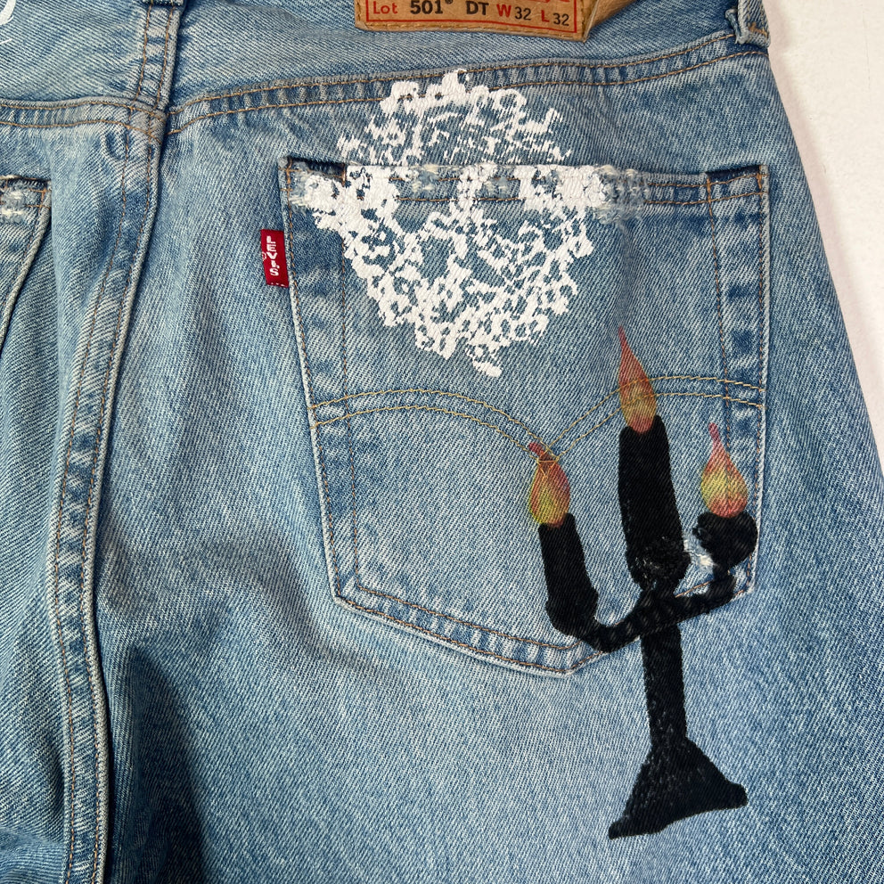 Denim Tears x Virgil Abloh 'Message in a Tear' Levis 501 Jeans