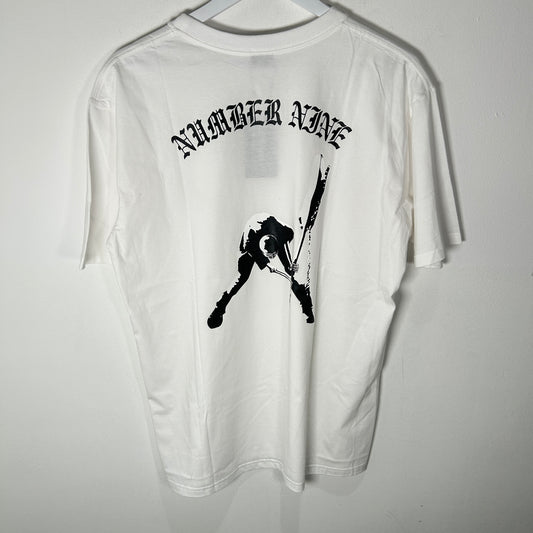 Number (N)ine White Double Skull T-Shirt Size 4