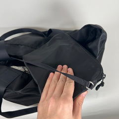 Balenciaga Black Hotel & Resorts Large Nylon Tote Bag
