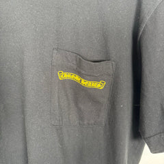 Chrome Hearts Gold Logo Black T-Shirt Size L