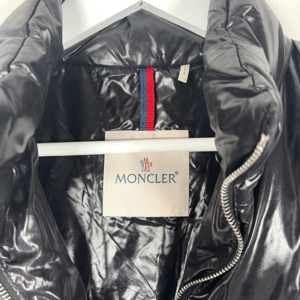 Moncler Shiny Logo Graphic Puffer Vest
