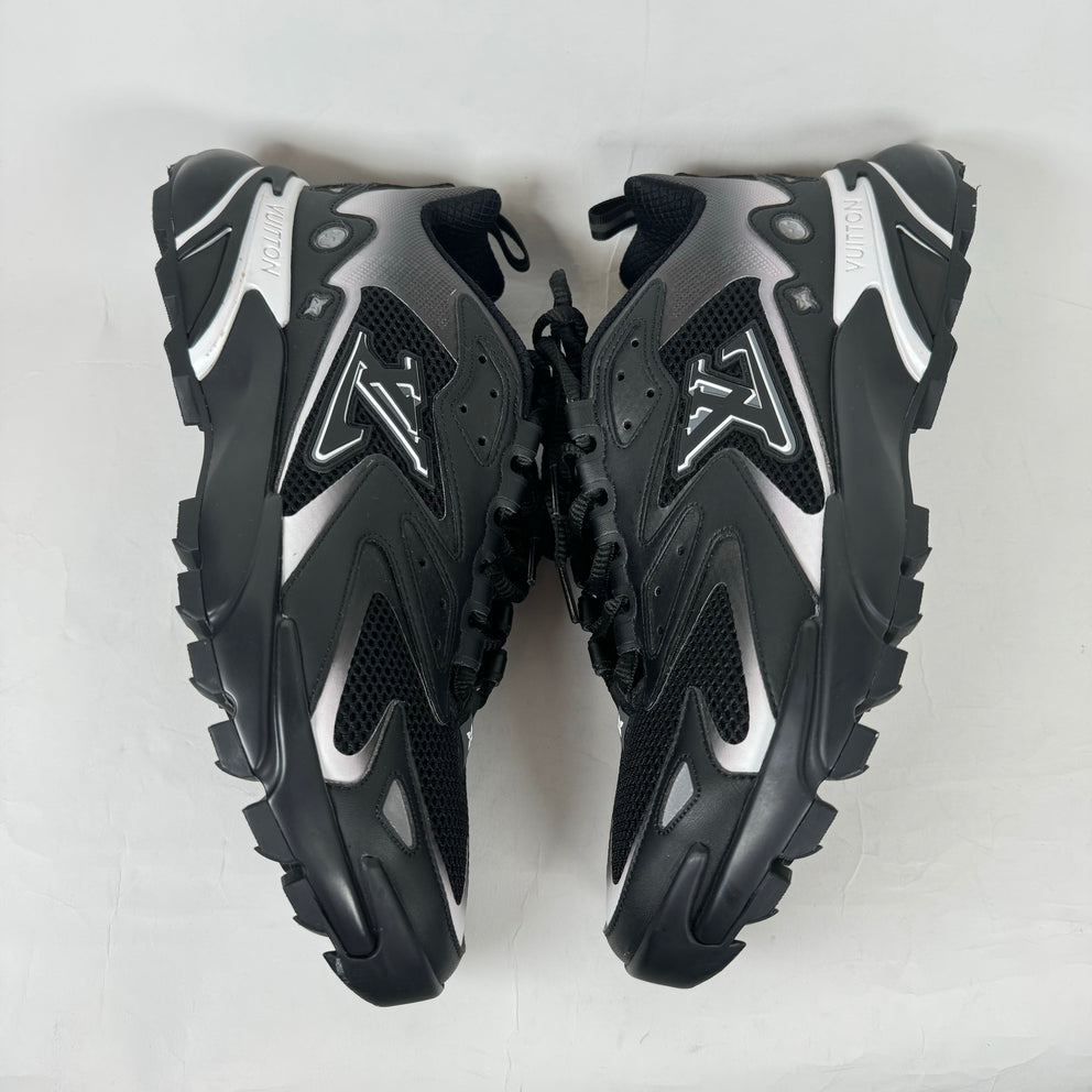 Louis Vuitton Black/Grey Tactic Runners Size LV 8