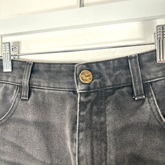 Louis Vuitton Black Monogram Work Denim Jeans Size 32