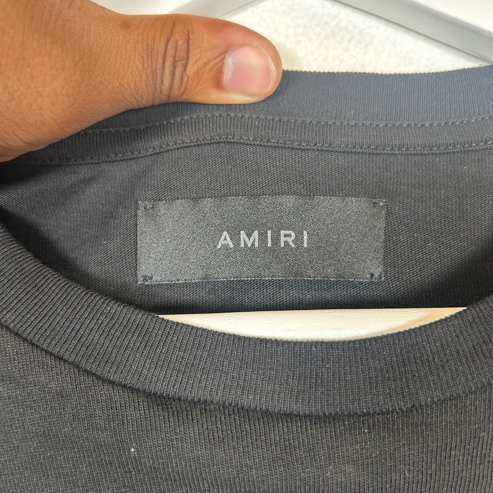 Amiri Black Rabbit Bandana Logo T-shirt Size S
