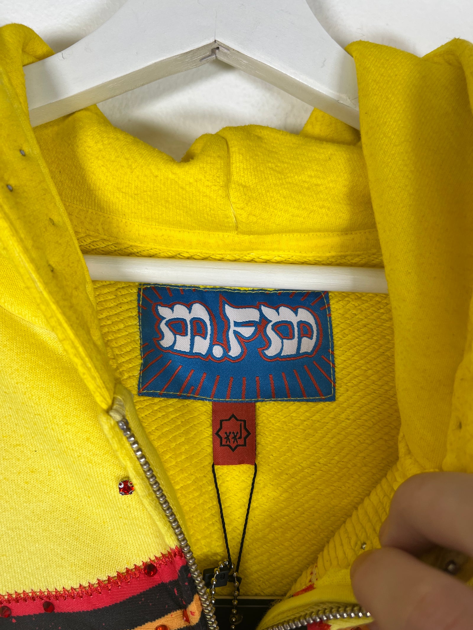 Murd333r.Fm Yellow Chopper Hoodie Size XXL