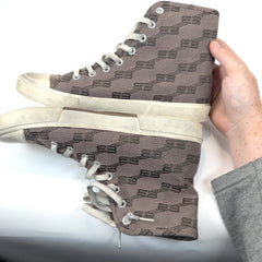 Balenciaga All-Over Print Hightop Sneakers