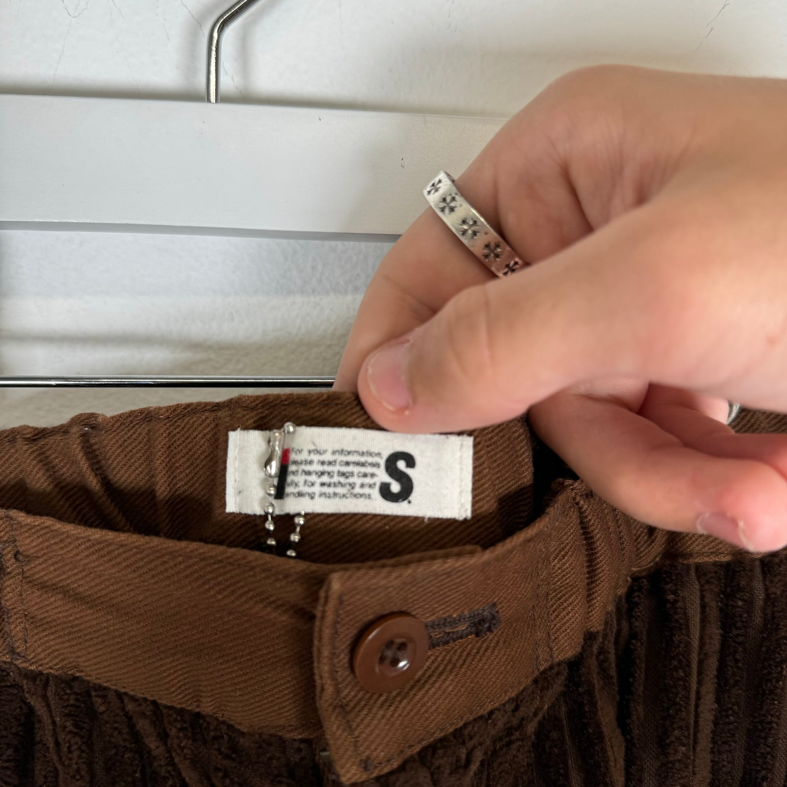 Issey Miyake Brown Corduroy Shorts Size S