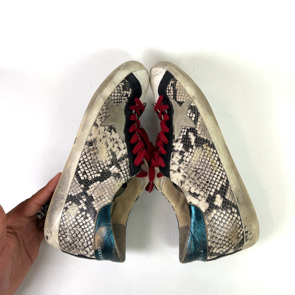 Golden Goose Python Superstar Sneakers