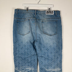 Who Decides War Blue 'Thread Plate' Denim Jeans Size 40