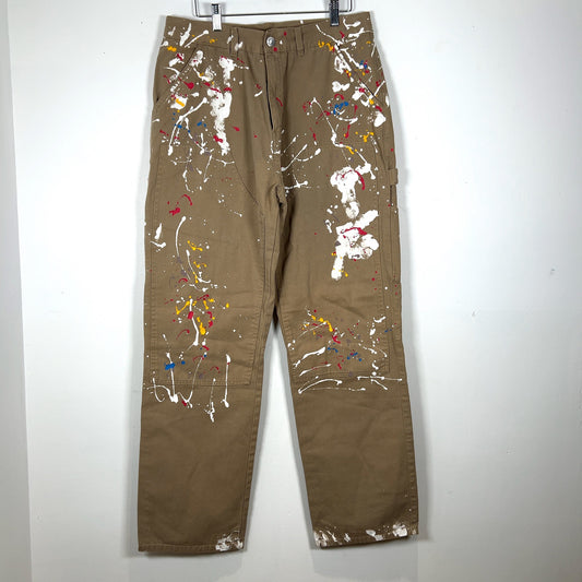 Martine Rose Paint Splatter Carpenter Pants
