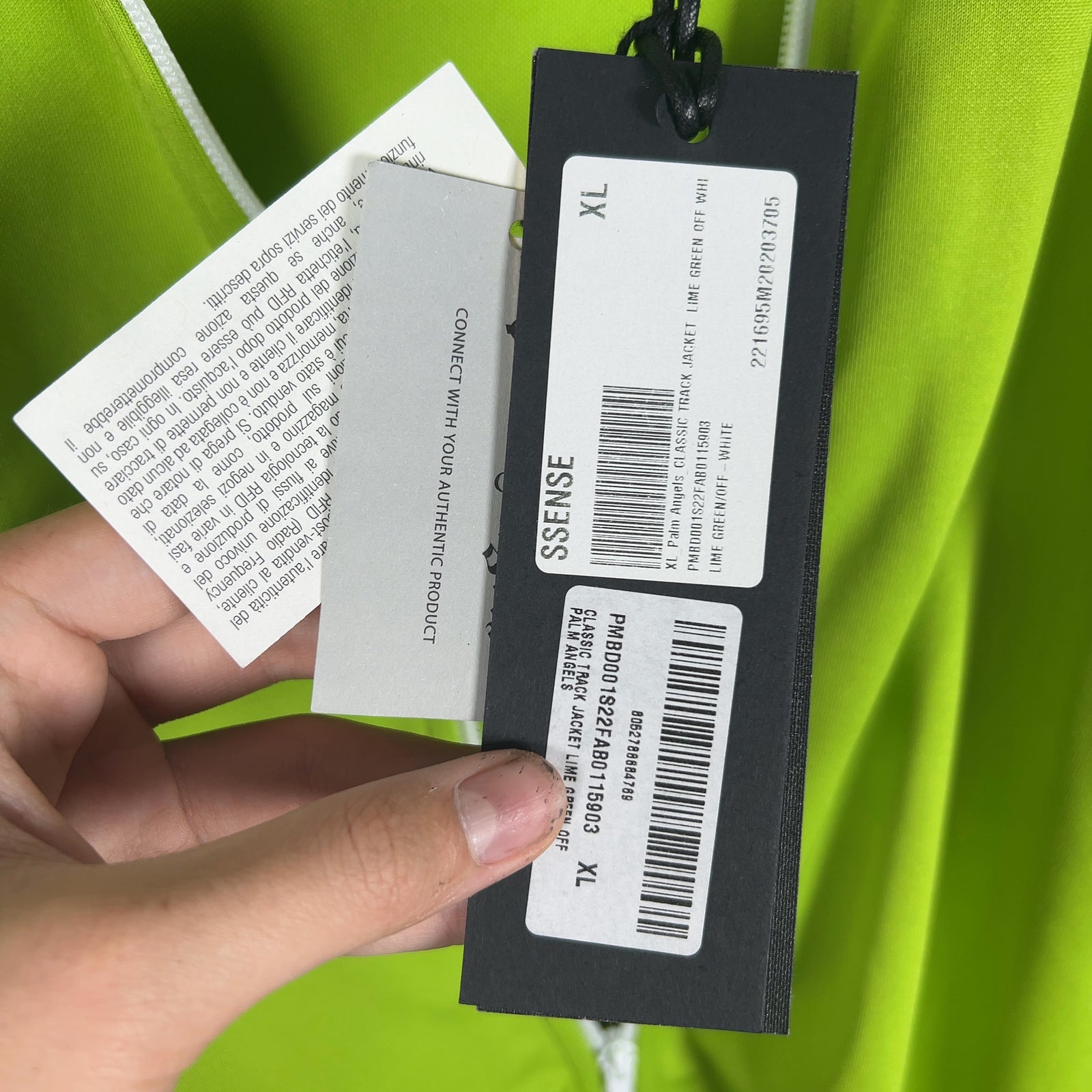 Palm Angels Slime Green Track Jacket