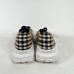 Burberry Beige Check Regis Sneaker Size 43