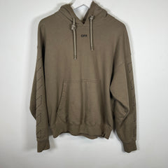 Off-White Olive Stitch Hoodie Sz M