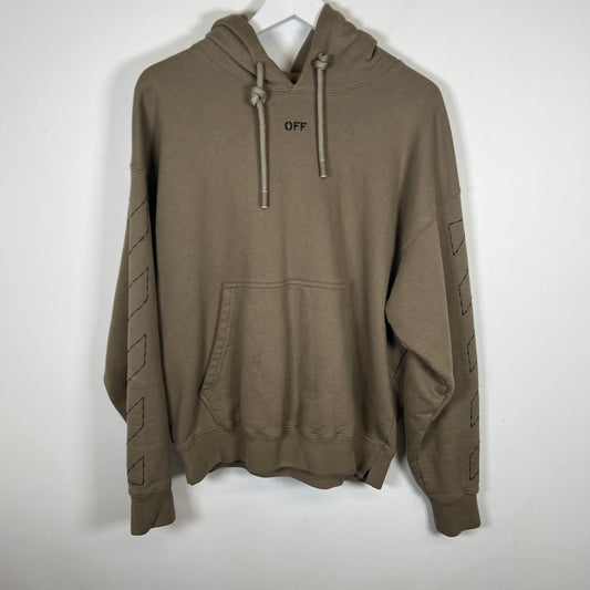 Off-White Olive Stitch Hoodie Sz M