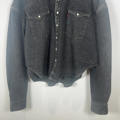 Vetements x Levi's Black Washed Denim Shirt Size 7XL