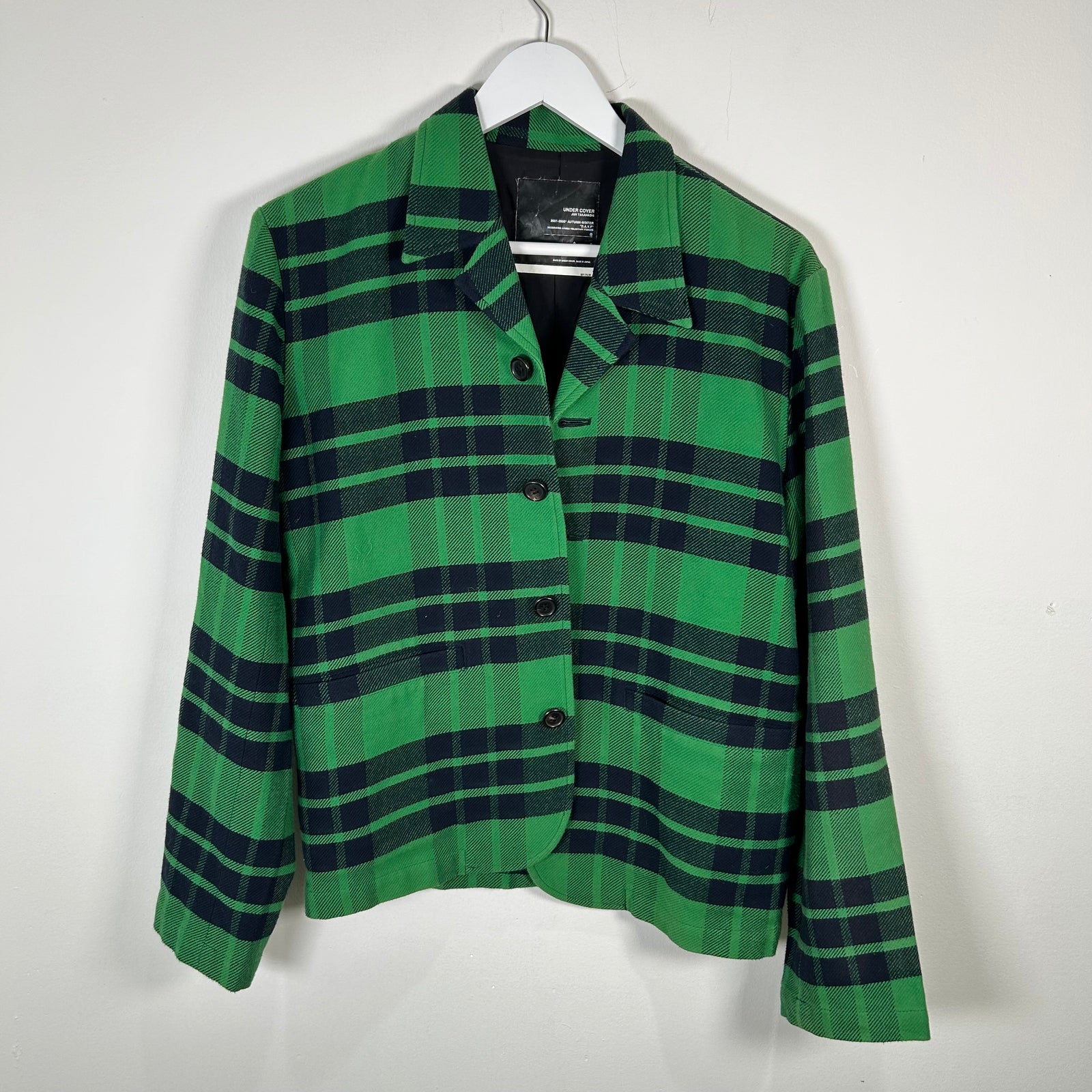 Undercover Davf Plaid Blazer Jacket Size M