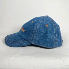 Burberry Blue Denim Logo Hat