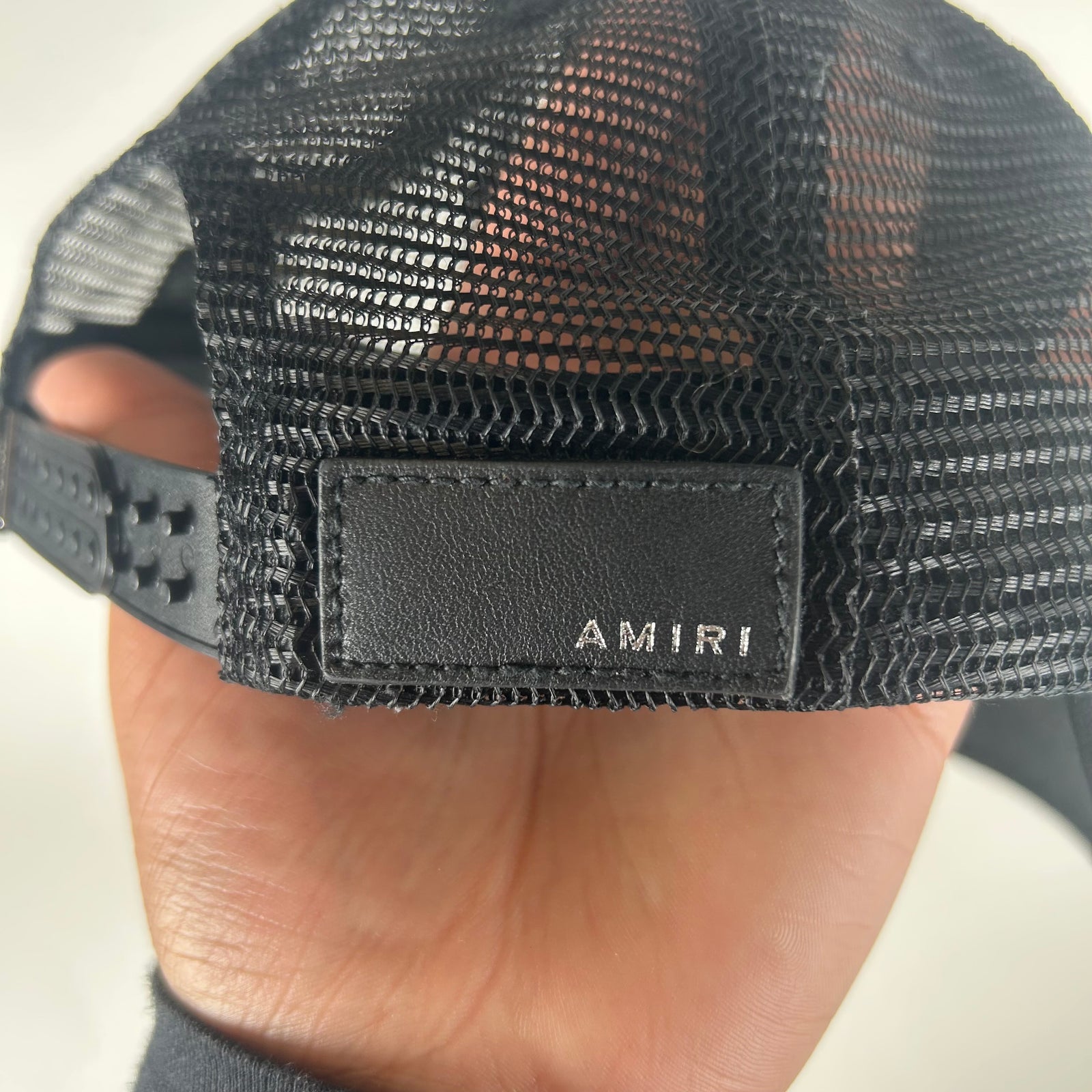 Amiri 3 Star Black Trucker Hat