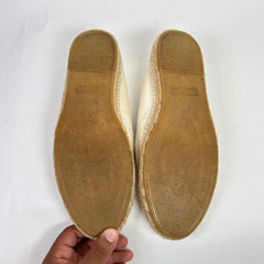 Saint Laurent Canvas Signature Embroidered Espadrilles