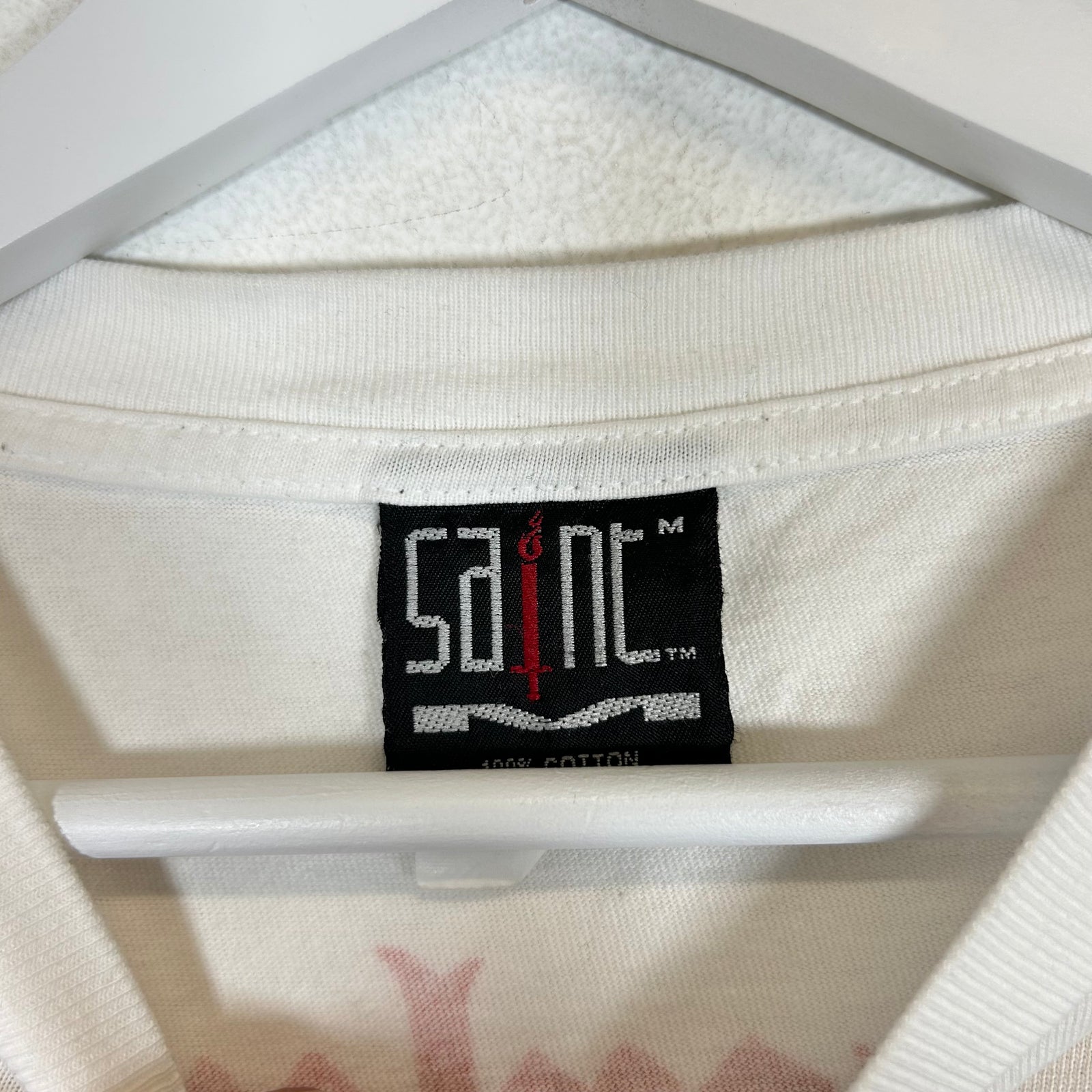 Saint Michael White Underlying Chaos T-Shirt Size M