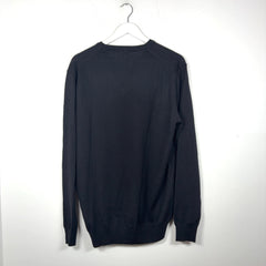 Robert Cavalli Embroidered Logo V-Neck Sweater