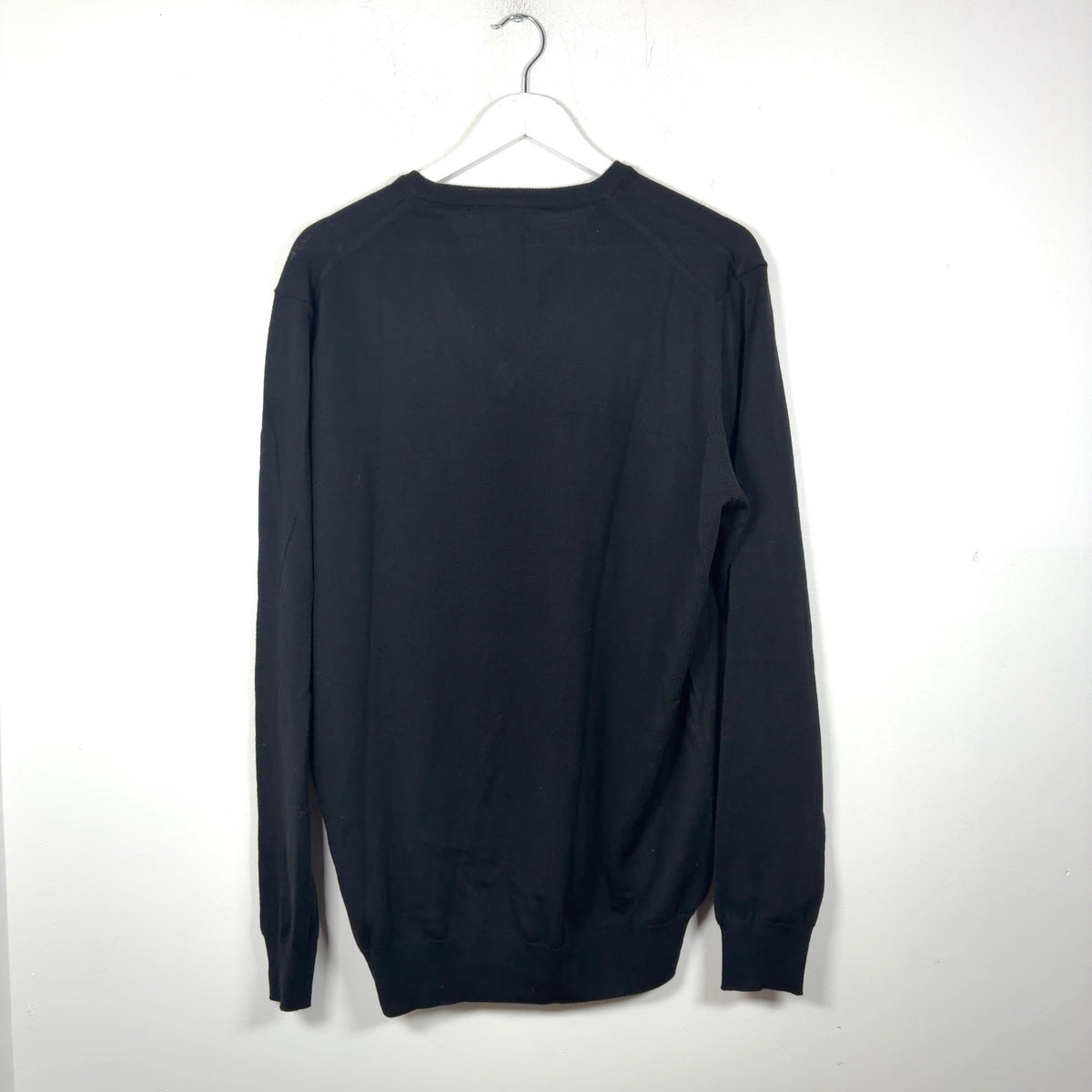 Robert Cavalli Embroidered Logo V-Neck Sweater