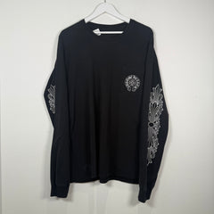 Chrome Hearts Las Vegas Horseshoe Floral Black Longsleeve Size XL
