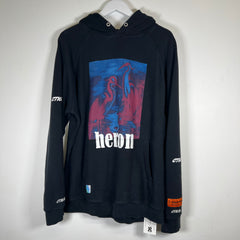 Heron Preston Purple Geese Hoodie Size M
