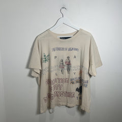 Paly X Eri Wakiyama 'Bad Luck' Distressed Graphic T-Shirt Size M