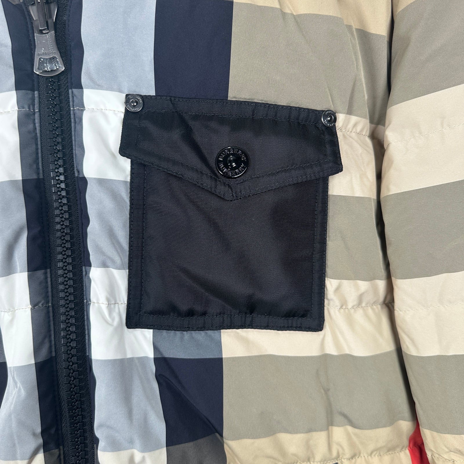 Burberry Reversible Check Puffer Jacket Size XL