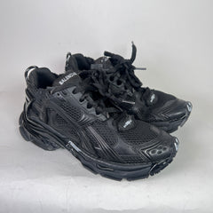 Balenciaga Matte Black Mesh Runners