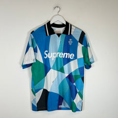 Supreme x Emilio Pucci Blue Soccer Jersey Size M