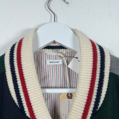 Thom Browne Color Block Wool Varsity Jacket