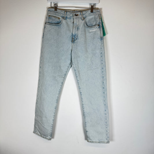 Off-White Bleach Blue Diag Slim Jeans Size 27