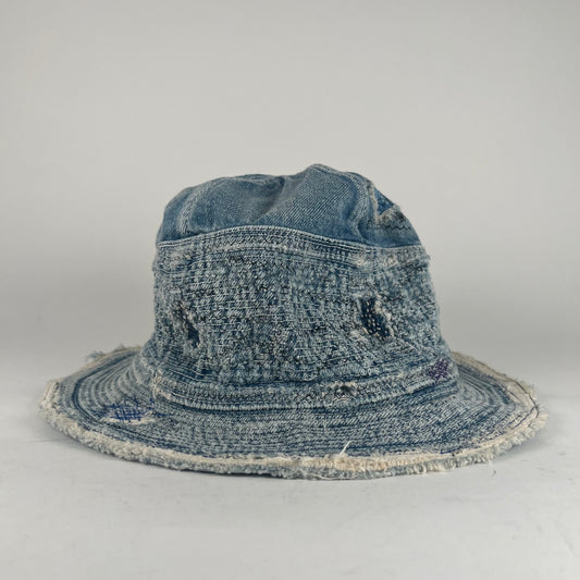 Kapital Light Boro Jean Bucket Hat