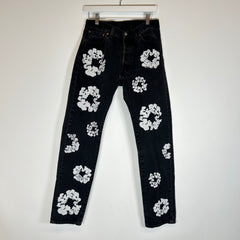 Denim Tears Black Wreath Jeans Size 30