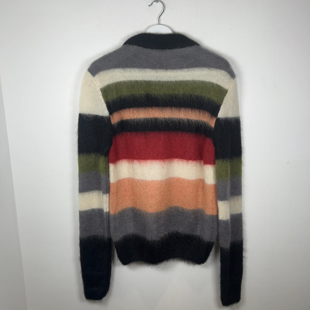 Saint Laurent FW17 ‘Johnny Rotten’ Striped Mohair Knit Sweater
